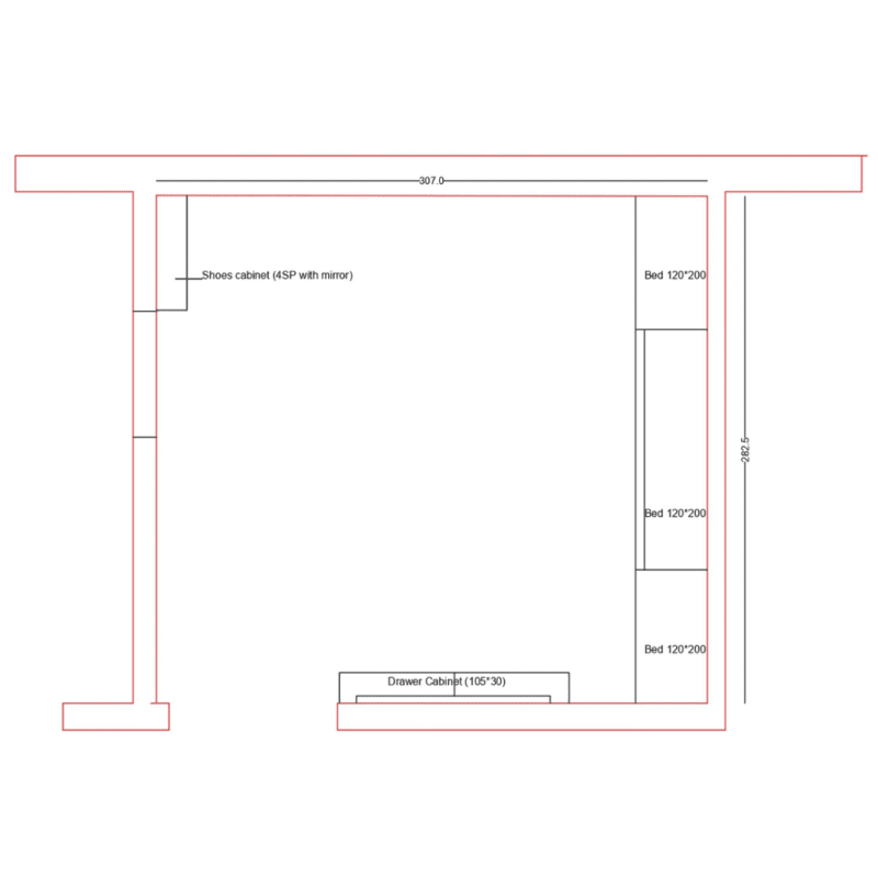 Maid Room plan