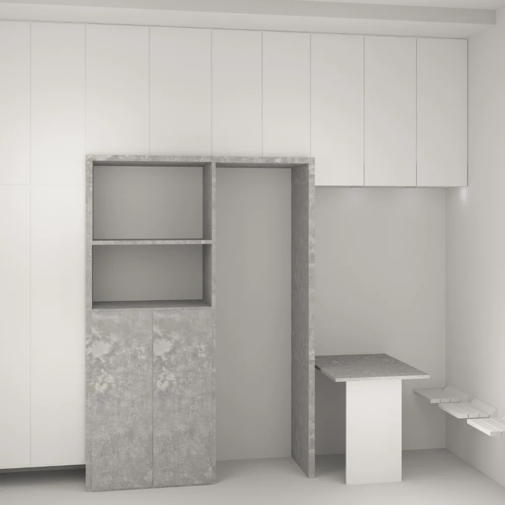 Storage & Fridge Cabinets, Clothes Hangers,  Folding Table & Seats