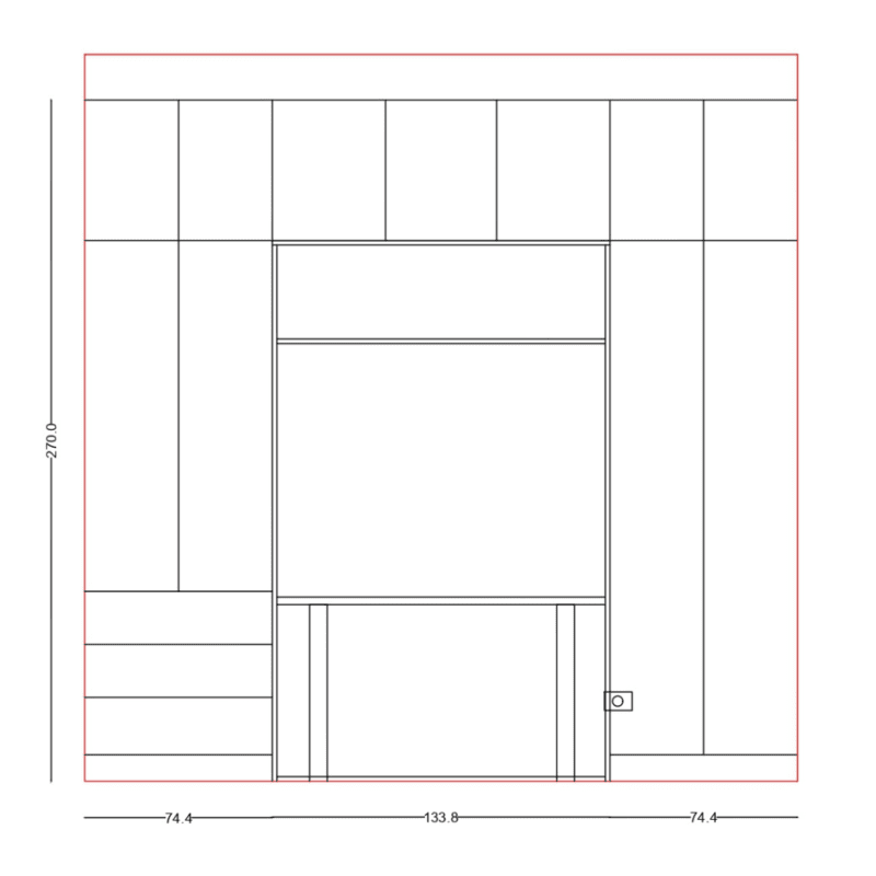 Maid Room/Maid Room/wardrobe & Foldable bed with desk